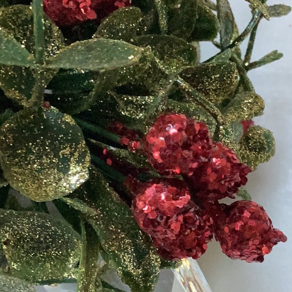 Christmas Mistletoe Kissing Krystals Holiday Hanging Ornament NWT - Picture 11 of 13